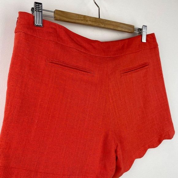 CYNTHIA ROWLEY Linen Orange Short NWT - Picture 3 of 6